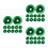 3Pcs Versatile Green Sequins for DIY Craft Sewing Clothing Accessories 10