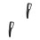 2Pcs Black ABS Home Shower Sprayer Pressurized Handheld Shower Head 6