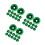 3Pcs Versatile Green Sequins for DIY Craft Sewing Clothing Accessories 7
