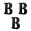 3Pcs Black Wood Letters for Wall and Table Decorative Craft Use 6