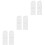 3Pairs Plastic Tilt Latch Window Locks White Snap-in Replacement Parts 7