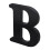 3Pcs Black Wood Letters for Wall and Table Decorative Craft Use 3