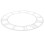 4Pcs Silver Acrylic DIY Clock Face with Roman Numerals and Clear Scale 1