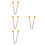 4Pairs Ergonomic Orange Wood Rubber Mallets for Drum Percussion Use 9