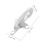 3Sets Durable Metal Closure Buckle Silver Coat Toggle for Cardigan 3