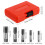 10Pcs Durable Carbon Steel Npt Tap Set Plumbing Screw Thread Tool 8