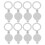 32Pcs Easy Install Silver Door Hole Covers with Anti-Peeping for Home 2