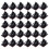 120Pcs Black PP Adhesive Cable Clips Adjustable Wire Holders for Home 1