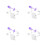 8Pcs Adjustable Purple Doll Model Supports Plastic Stands for Figures 4