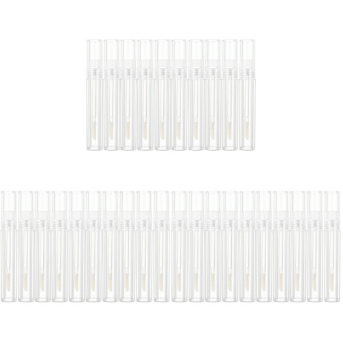 30Pcs Transparent Mini Lip Gloss Containers Refillable Plastic Tubes 2