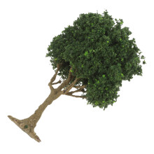 3St Realistische Mini Boom Model Voor Spoor Olijfgroen Plastic