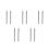 10Pcs DIY Silver Paper Curling Pens Durable Aluminum Craft Tools 7