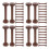 40Pcs Brown Wooden Empty Spools Thread Holder for Sewing and Crafts 6