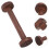 40Pcs Brown Wooden Empty Spools Thread Holder for Sewing and Crafts 10
