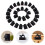 120Pcs Black PP Adhesive Cable Clips Adjustable Wire Holders for Home 11