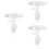 3Stk Wiederverwendbare Silikon Wasserkanister Stopper Transparent 6