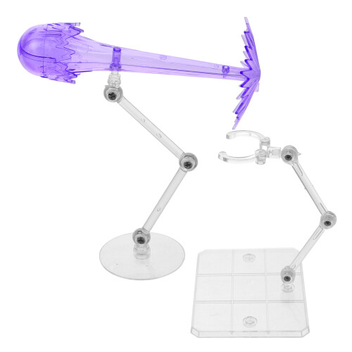 8Pcs Adjustable Purple Doll Model Supports Plastic Stands for Figures 2
