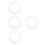 4Pcs Silver Acrylic DIY Clock Face with Roman Numerals and Clear Scale 6