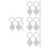 32Pcs Easy Install Silver Door Hole Covers with Anti-Peeping for Home 7