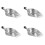 4Pcs Handheld Stainless Dustpans Portable Cleaning for Office 8