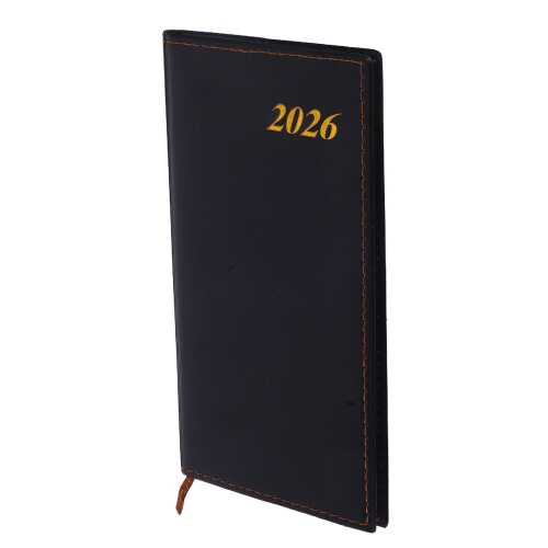 5Pcs Compact A6 Planner with Notes Section Black PVC Cover for Work 2