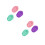 6Pcs Silicone Makeup Brush Scrubber Set Assorted Colors for Home Use 8