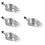 4Pcs Handheld Stainless Dustpans Portable Cleaning for Office 10