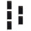 5Pcs Compact A6 Planner with Notes Section Black PVC Cover for Work 5