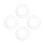 4Pcs Silver Acrylic DIY Clock Face with Roman Numerals and Clear Scale 8