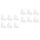 40Pcs Cable Clips Holder White Self-Adhesive Plastic Cord Wire Clips 4
