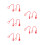 5Sets Versatile Rubber Caps for Hydraulic Fittings Quick Connect Cover 5