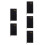 5Pcs Compact A6 Planner with Notes Section Black PVC Cover for Work 10