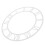 4Pcs Silver Acrylic DIY Clock Face with Roman Numerals and Clear Scale 3