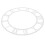 4Pcs Silver Acrylic DIY Clock Face with Roman Numerals and Clear Scale 2