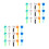 100Pcs USB Cable Protector Silicone Charger Cord Saver Bright Colors 7
