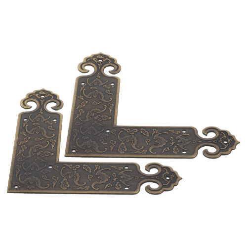 6Stk Möbel Messing Eckschutz Vintage Goldene Dekowinkel