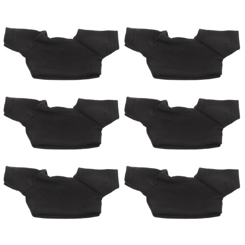 18Stk Schwarz Reusable -Doll Weichem Stoff 1