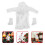 3Sets Weiße Mini-Bademantel Sets Für Puppen, Und 11