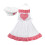 5Sets Peuter Chef Verkleding Set Comfortabele Polyester Keukenschort 2