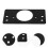 4Stk Verdeckte Scharniere Reparaturplatten Schwarz Robust 10