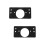 4Stk Verdeckte Scharniere Reparaturplatten Schwarz Robust 8