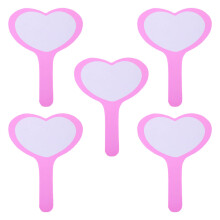 25Stk Multifuntionale Kleine Rosafarbene Handliche Whiteboard Paddles