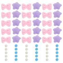 4Sets Türvorhang Plüsch Raumteiler DIY Mehrfarbig Für Kinderzimmer