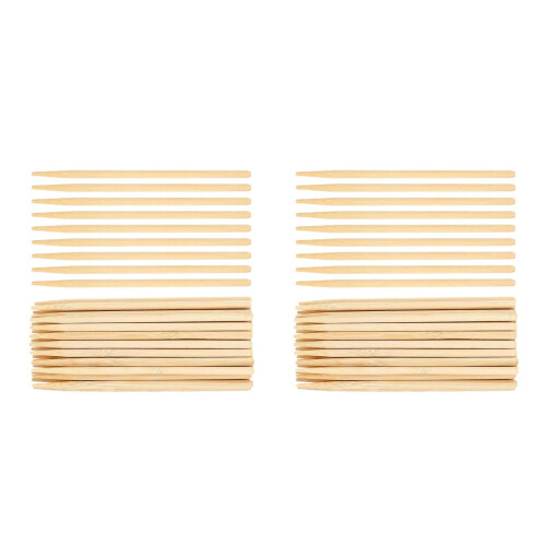 100Stk Langlebige Holz Stylus Stifte Bambus Scratch Beige 2