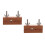 2Pièces Fixateur De Sceau Bois Métal Usage 4