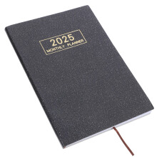 4Stk Schwarzes 2025 Planbuch PU Leder Notizkalender Für Lehrer