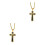 2Pièces Croix Décorative Suspendue Matériau Solide 4