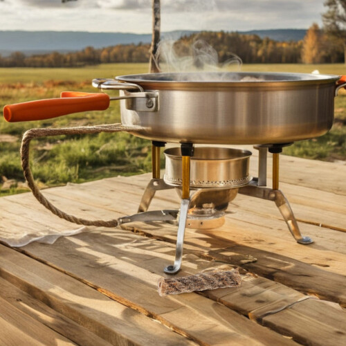 6Pièces En Jute Allume- Camping Randonnée Barbecue 2