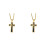 2Pièces Croix Décorative Suspendue Matériau Solide 5