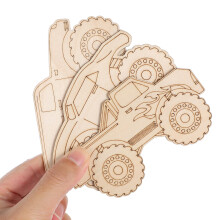 150Pièces Formes En Bois Pour Artisanat Camions Assortis